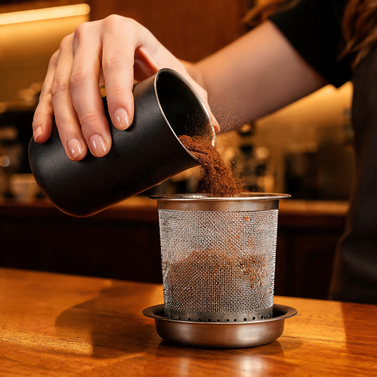 ☕ Coffee Sifter | Metal | Espresso Prep | Baristas | Minimal Design
