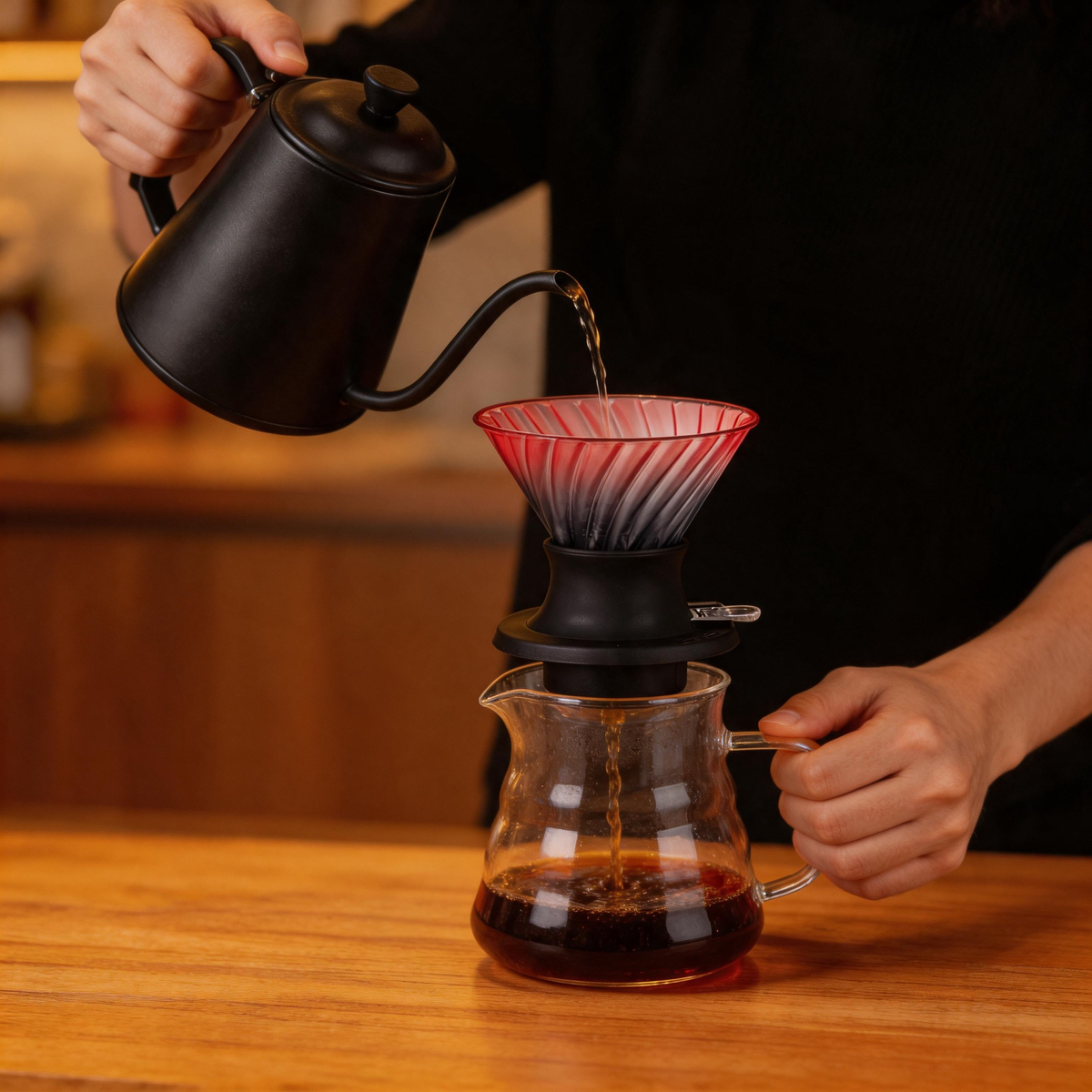 π Coffee Dripper | Glass | Pour-Over | Coffee Lovers | Gradient Design