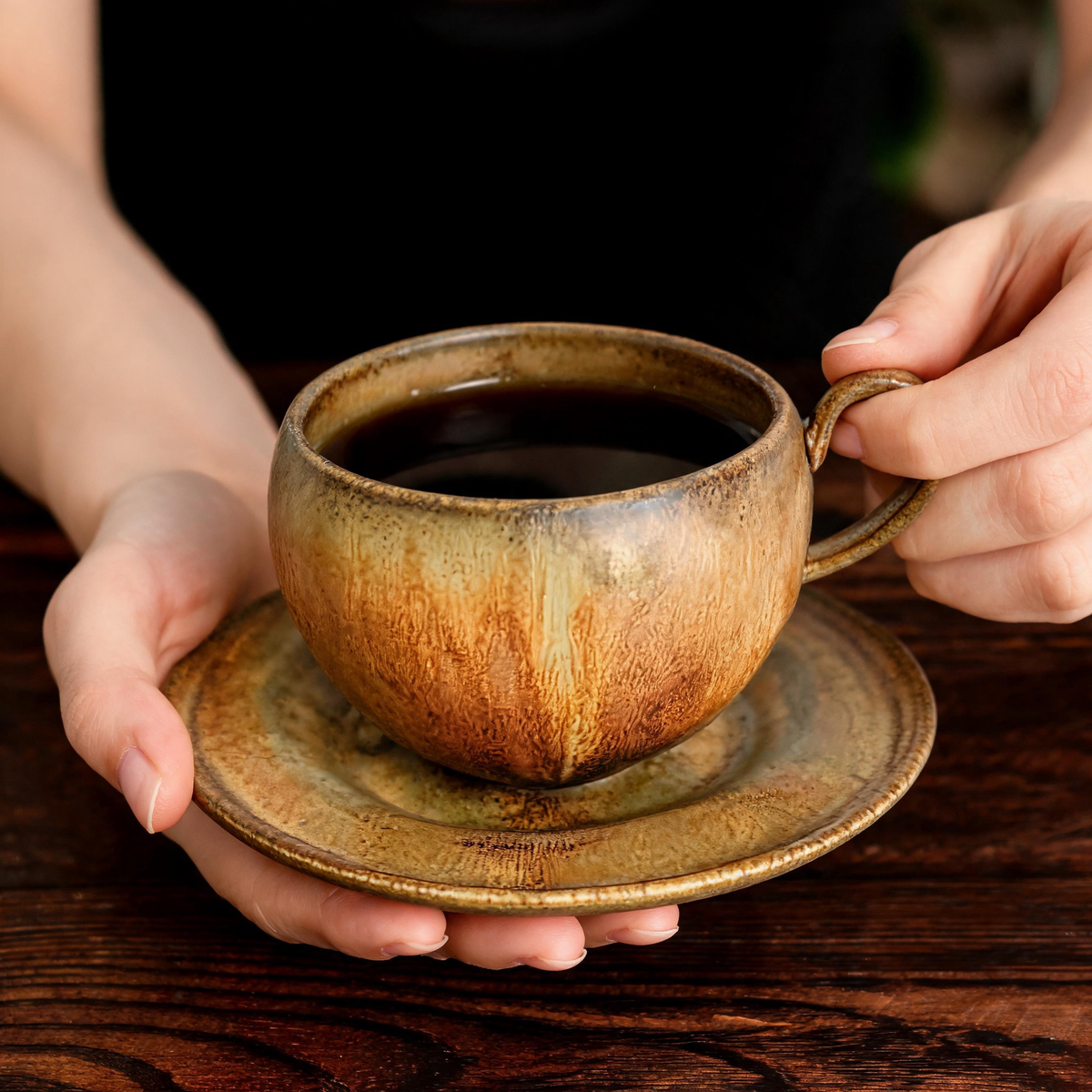 đș Ceramic Coffee Cup | Stoneware | Home CafĂ© | Coffee Lovers | Rustic Glaze