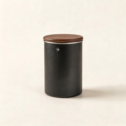 🌰 Coffee Bean Canister | Metal | Coffee Bar | Coffee Lovers | Wood Lid