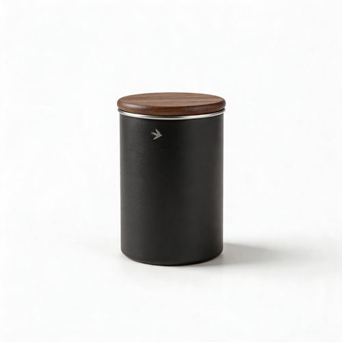 🌰 Coffee Bean Canister | Metal | Coffee Bar | Coffee Lovers | Wood Lid