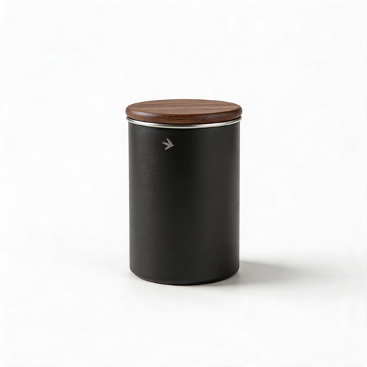 🌰 Coffee Bean Canister | Metal | Coffee Bar | Coffee Lovers | Wood Lid