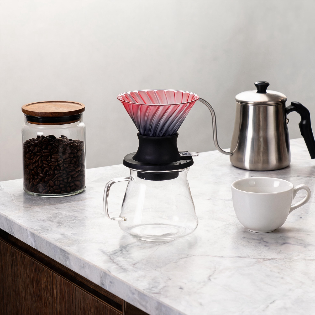 🌈 Coffee Dripper | Glass | Pour-Over | Coffee Lovers | Gradient Design