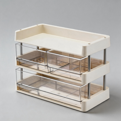 🧺 Coffee Bar Organizer | Acrylic | Countertop | Coffee Lovers | Clear Drawers