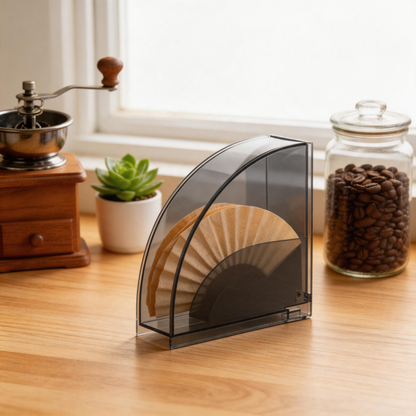 📚 Coffee Filter Holder | Acrylic | Pour-Over | Coffee Lovers | Slim Storage