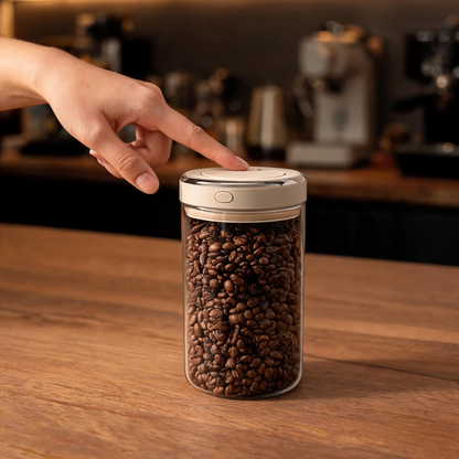 🫘 Coffee Canister | Glass | Coffee Bar | Coffee Lovers | Fresh Storage