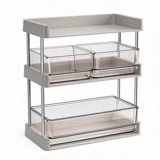 🗄️ Coffee Bar Rack | Clear Storage | Countertop | Coffee Lovers | Tiered Organization