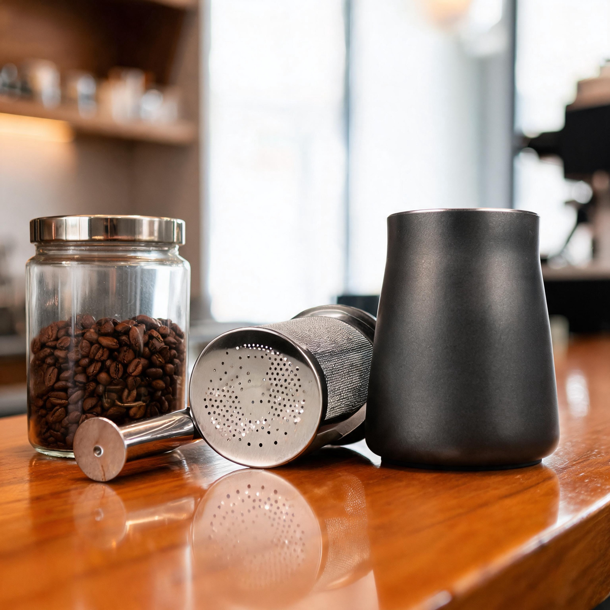 ☕ Coffee Sifter | Metal | Espresso Prep | Baristas | Minimal Design