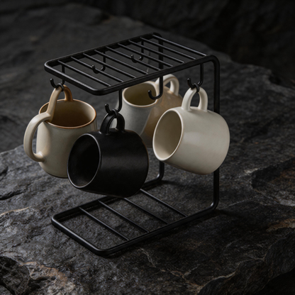 🪝 Mug Rack | Metal | Coffee Bar | Coffee Lovers | Hanging Storage