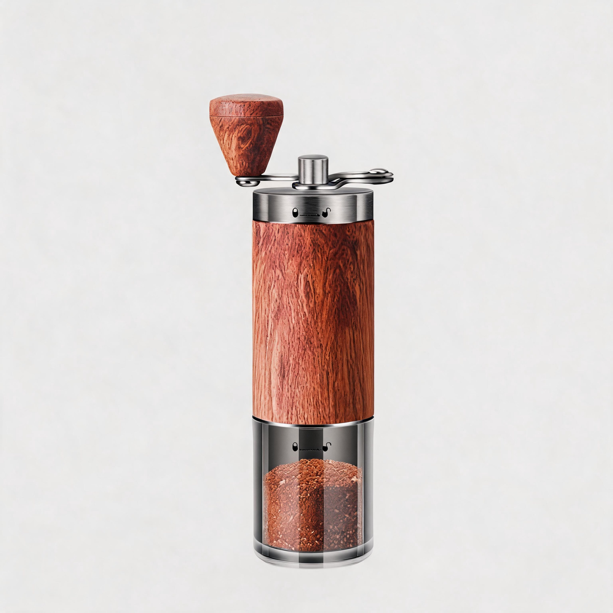 ☕ Manual Coffee Grinder | Wood Finish | Home Brewing | Coffee Lovers | Hand-Crank Freshness