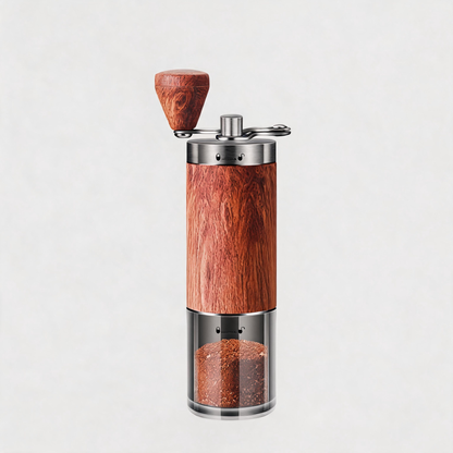 ☕ Manual Coffee Grinder | Wood Finish | Home Brewing | Coffee Lovers | Hand-Crank Freshness