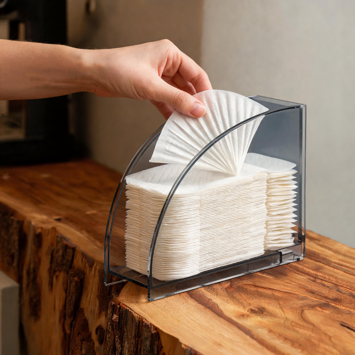 📚 Coffee Filter Holder | Acrylic | Pour-Over | Coffee Lovers | Slim Storage