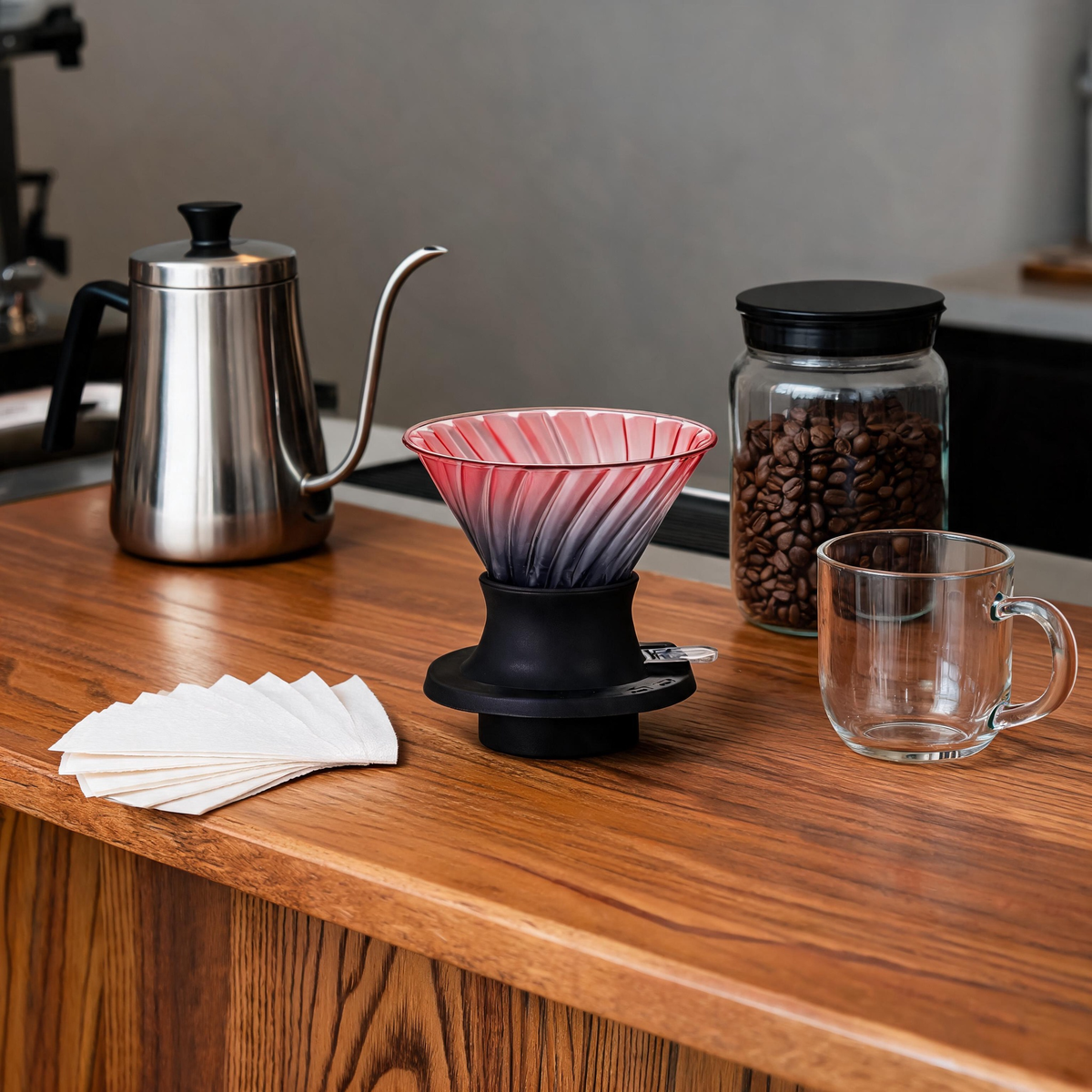 🌈 Coffee Dripper | Glass | Pour-Over | Coffee Lovers | Gradient Design