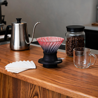 🌈 Coffee Dripper | Glass | Pour-Over | Coffee Lovers | Gradient Design