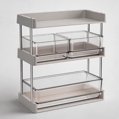 🗄️ Coffee Bar Rack | Clear Storage | Countertop | Coffee Lovers | Tiered Organization