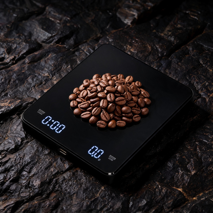 ⚖️ Coffee Scale | Glass Surface | Pour-Over | Coffee Lovers | Digital Timing