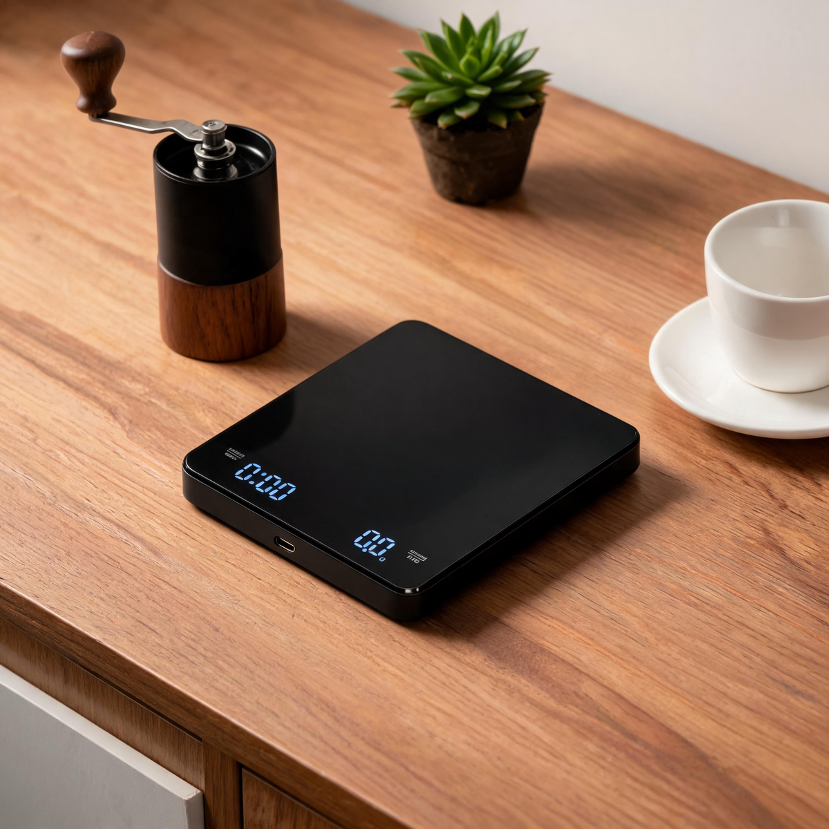 ⚖️ Coffee Scale | Glass Surface | Pour-Over | Coffee Lovers | Digital Timing