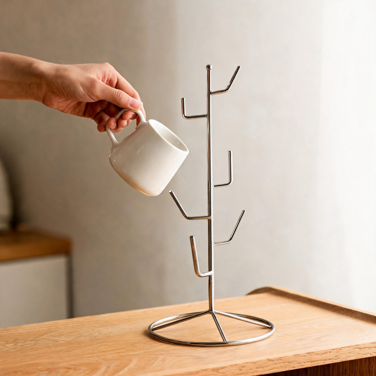 🧋 Mug Tree | Stainless Steel | Coffee Bar | Coffee Lovers | Space-Saving Display