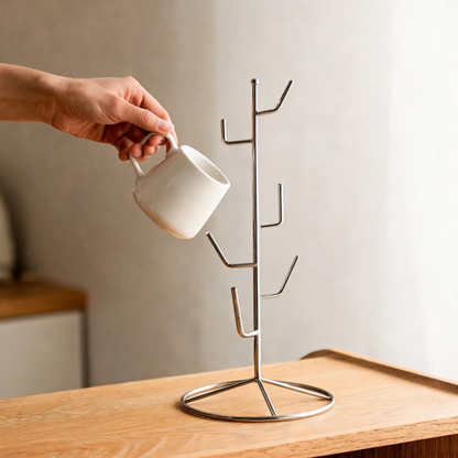 🧋 Mug Tree | Stainless Steel | Coffee Bar | Coffee Lovers | Space-Saving Display