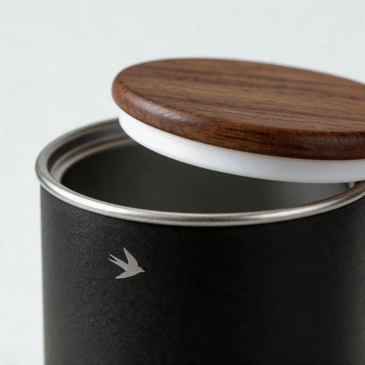 🌰 Coffee Bean Canister | Metal | Coffee Bar | Coffee Lovers | Wood Lid