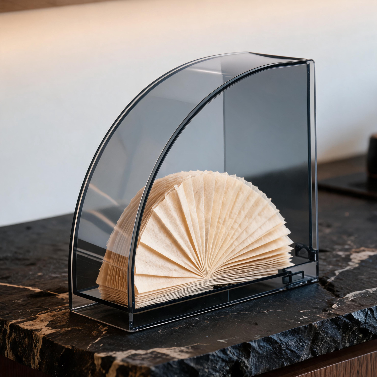 📚 Coffee Filter Holder | Acrylic | Pour-Over | Coffee Lovers | Slim Storage