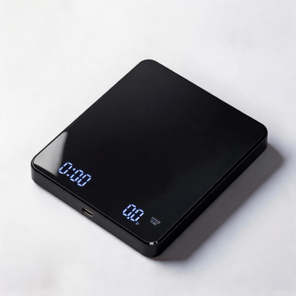 ⚖️ Coffee Scale | Glass Surface | Pour-Over | Coffee Lovers | Digital Timing