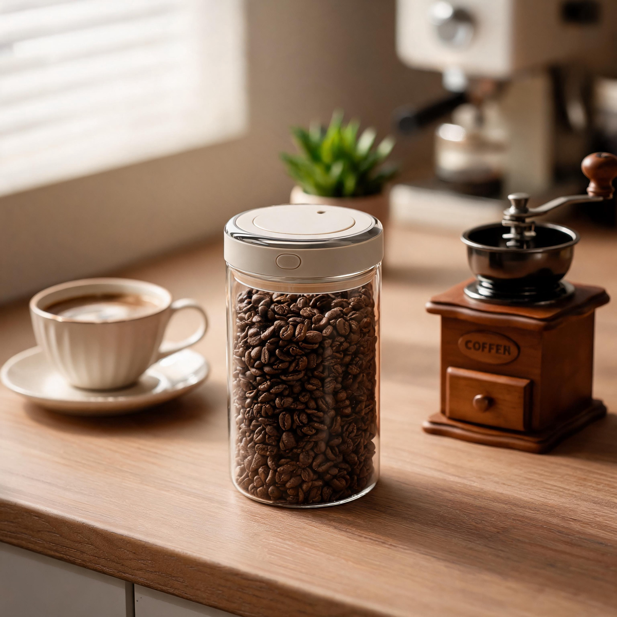 🫘 Coffee Canister | Glass | Coffee Bar | Coffee Lovers | Fresh Storage
