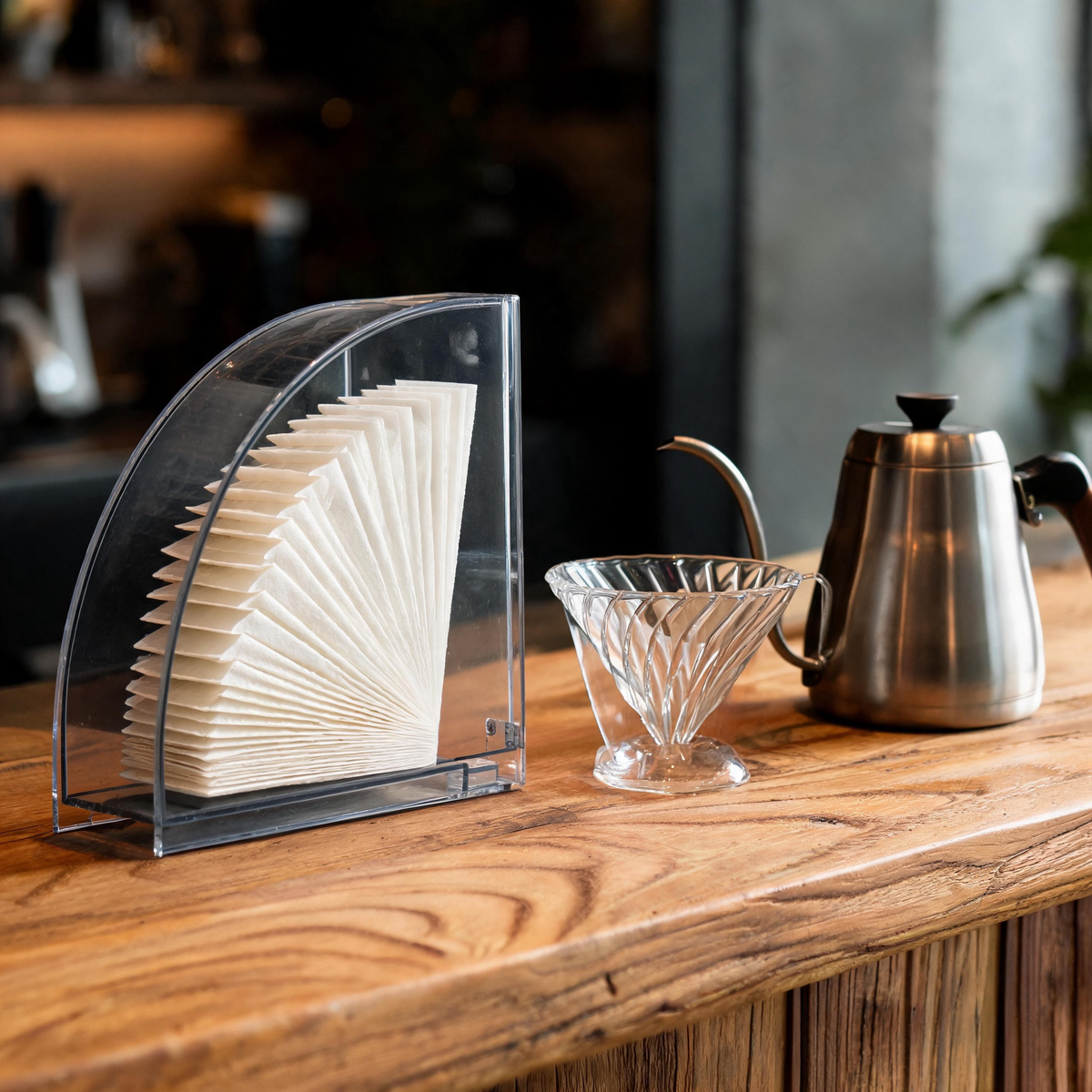 📚 Coffee Filter Holder | Acrylic | Pour-Over | Coffee Lovers | Slim Storage