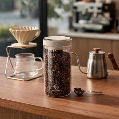 🫘 Coffee Canister | Glass | Coffee Bar | Coffee Lovers | Fresh Storage