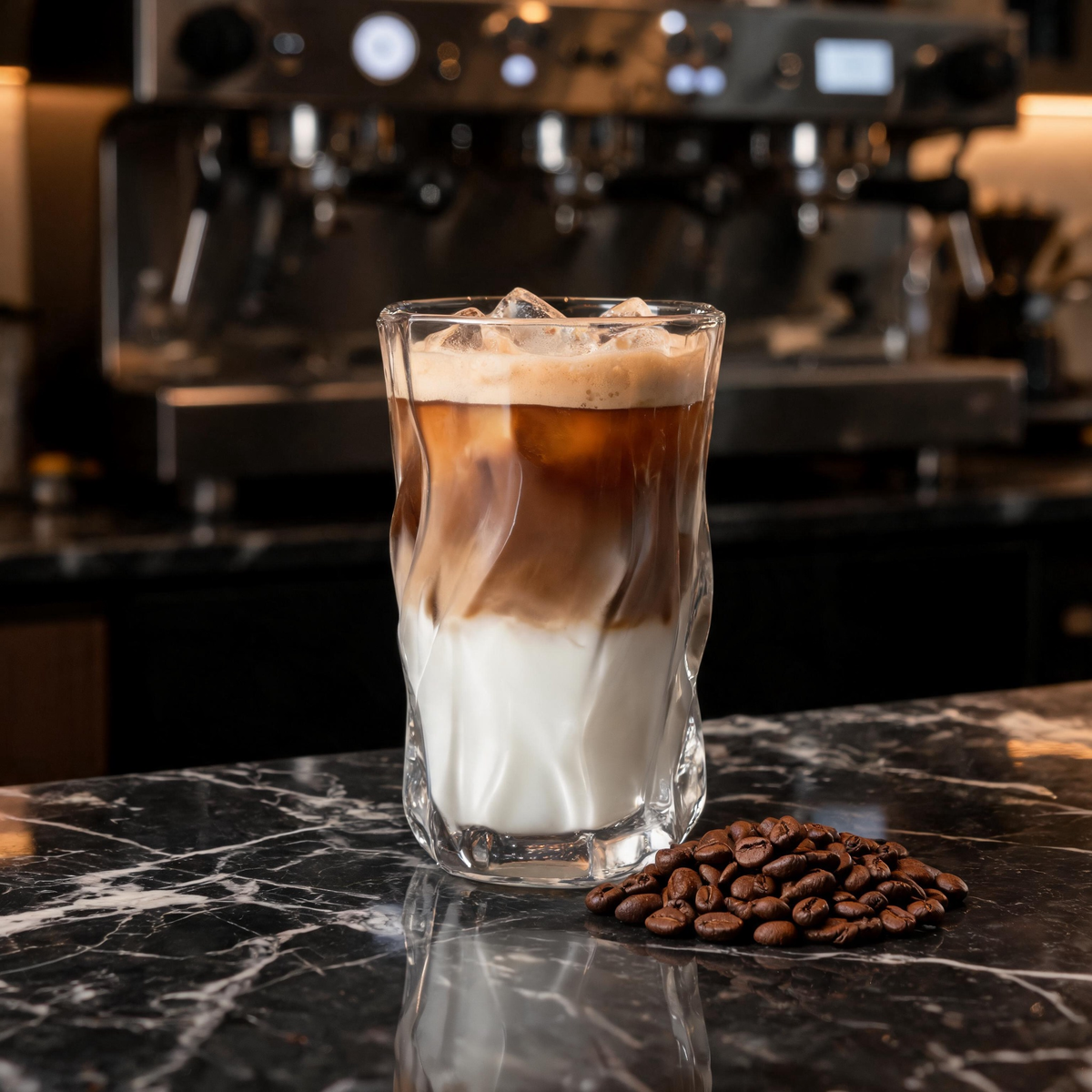 💎 Glass Coffee Cup | Clear Glass | Home Café | Coffee Lovers | Twisted Texture