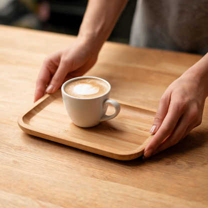 🌿 Coffee Tray | Bamboo | Home Café | Coffee Lovers | Natural Grain
