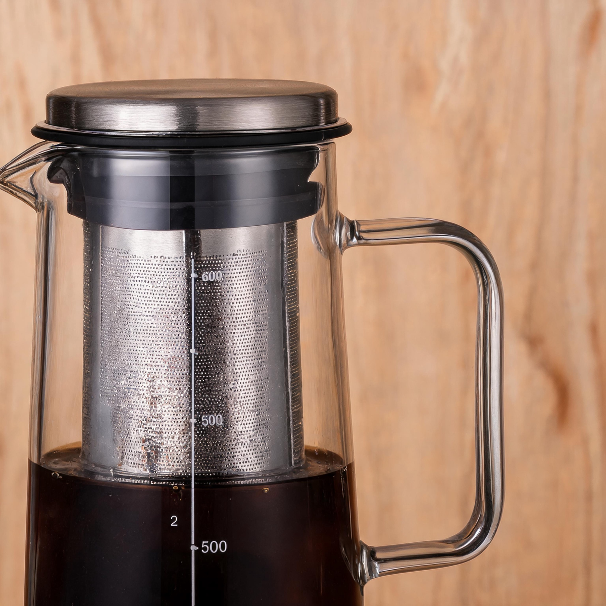 🧊 Cold Brew Pitcher | Glass | Home Café | Coffee Lovers | Fine-Mesh Filter