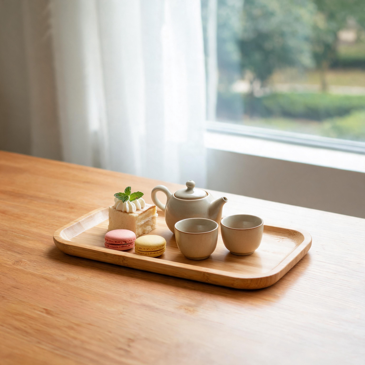 🌿 Coffee Tray | Bamboo | Home Café | Coffee Lovers | Natural Grain