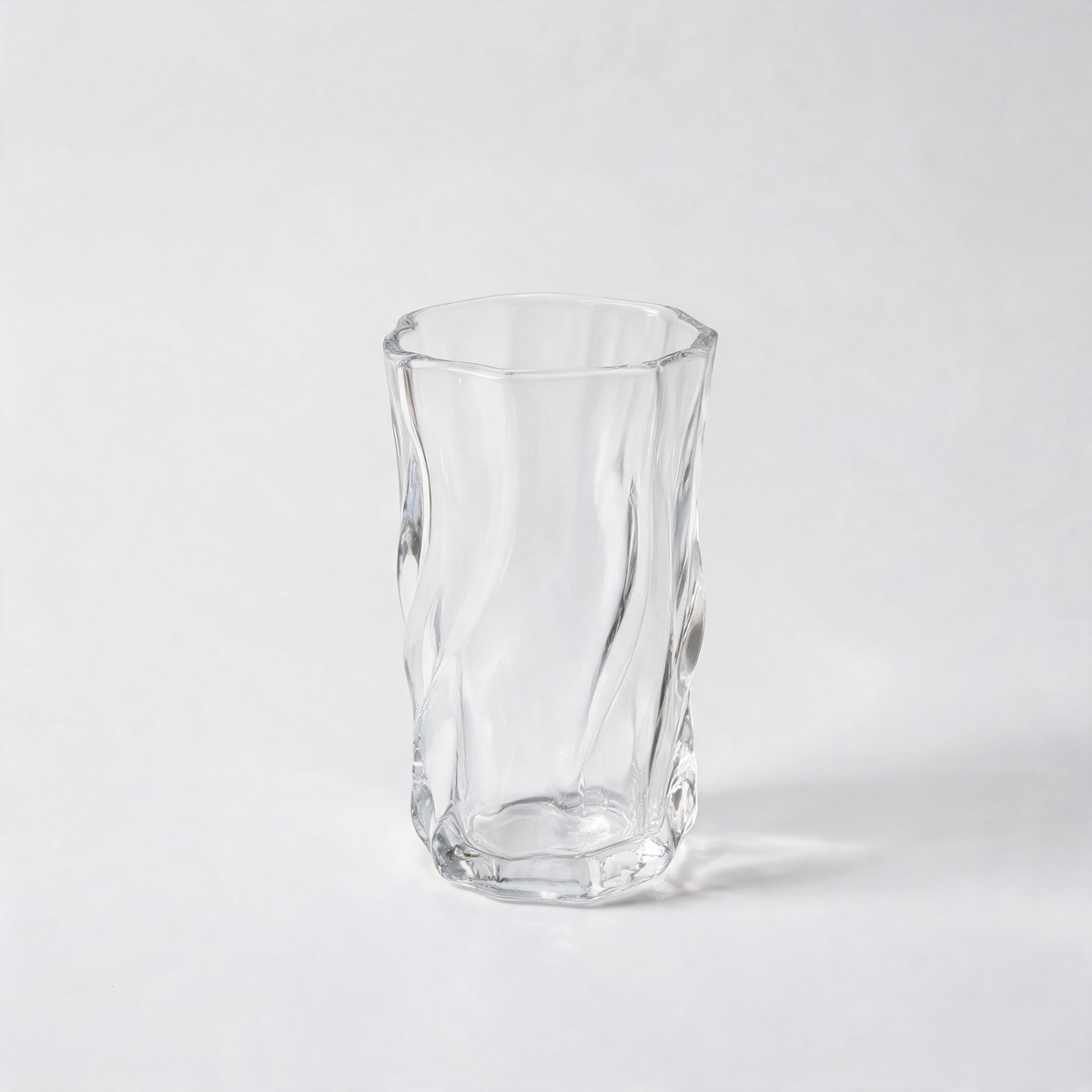 💎 Glass Coffee Cup | Clear Glass | Home Café | Coffee Lovers | Twisted Texture
