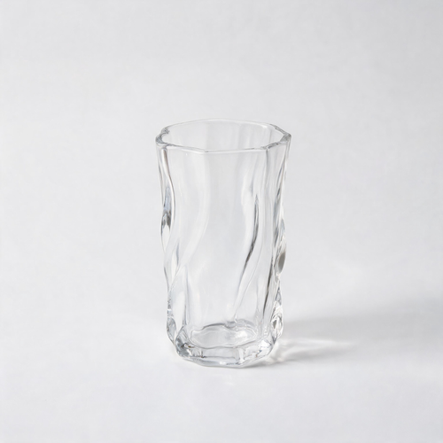 💎 Glass Coffee Cup | Clear Glass | Home Café | Coffee Lovers | Twisted Texture