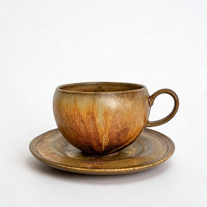 🏺 Ceramic Coffee Cup | Stoneware | Home Café | Coffee Lovers | Rustic Glaze