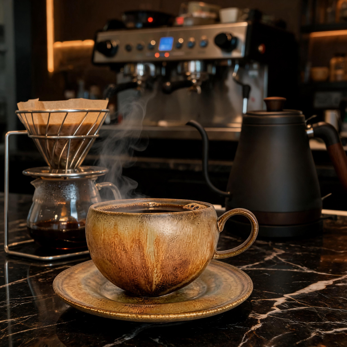 🏺 Ceramic Coffee Cup | Stoneware | Home Café | Coffee Lovers | Rustic Glaze