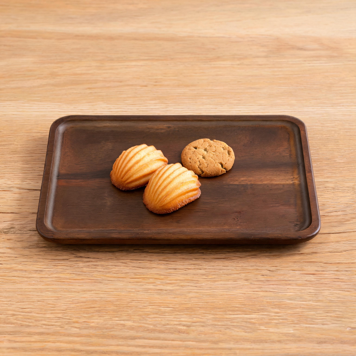 🍂 Coffee Serving Tray | Solid Wood | Home Café | Coffee Lovers | Dark Walnut Look