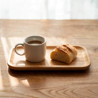 🌿 Coffee Tray | Bamboo | Home Café | Coffee Lovers | Natural Grain