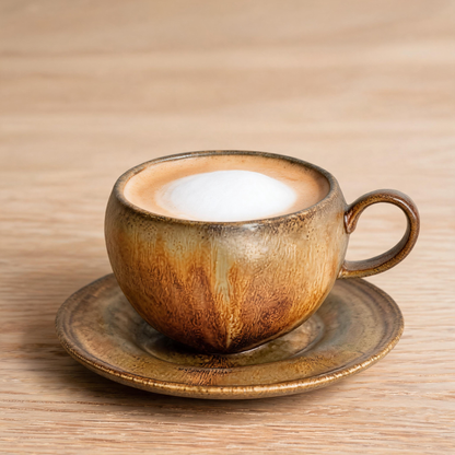 🏺 Ceramic Coffee Cup | Stoneware | Home Café | Coffee Lovers | Rustic Glaze